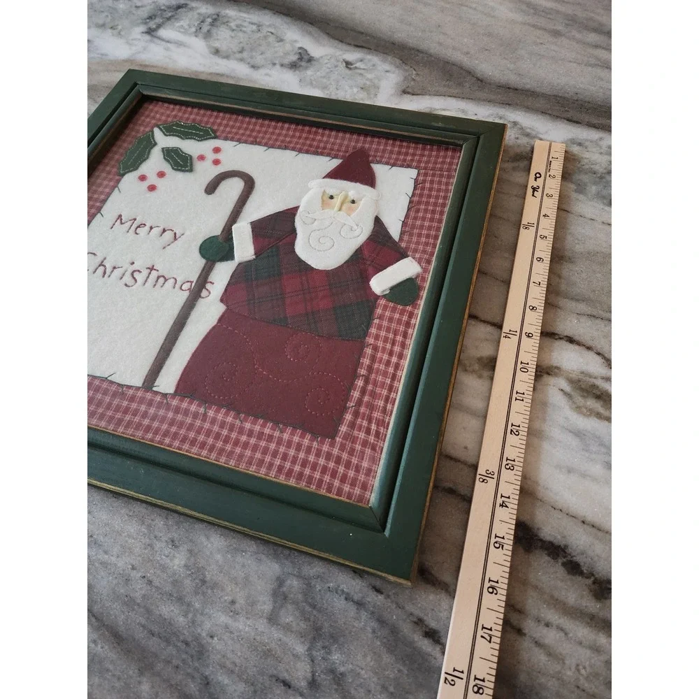 Heartwood Creek Jim Shore Santa Claus Merry Christmas‎ Framed Wall Art Enesco